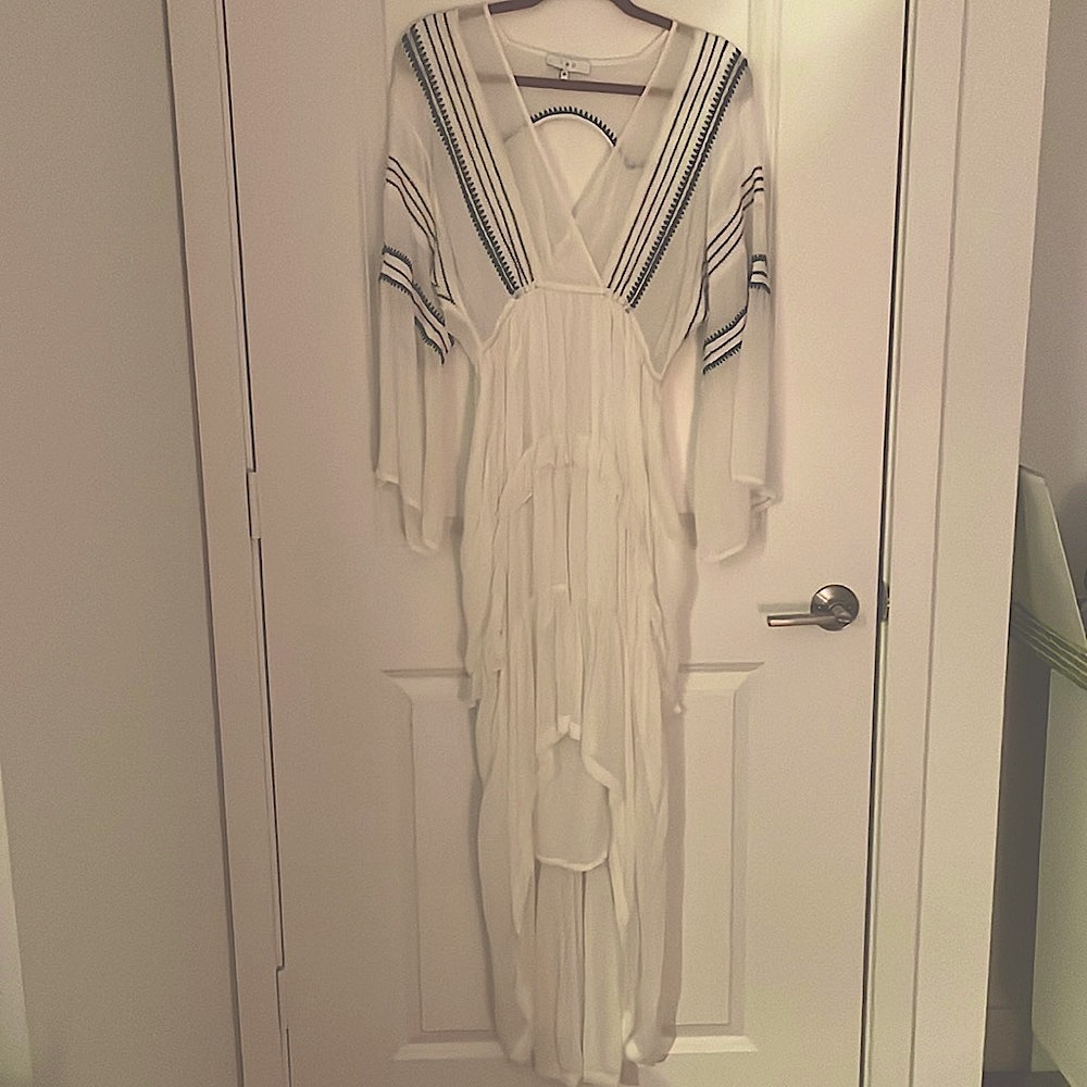 Beautiful IRO summer dress w Navy detail. Gorgeous!!